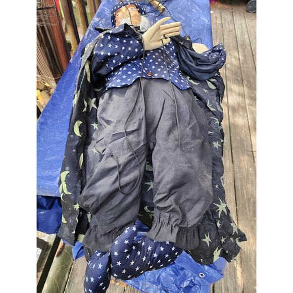 Vintage Puppet Wizard Marionette Merlin Large 3’ Sorcerer Magician Spencers 36" - Picture 4 of 5